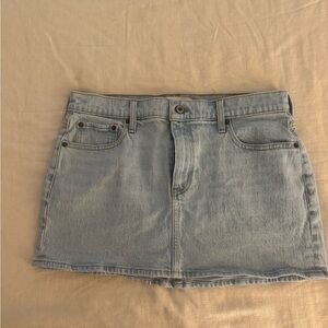 Abercrombie & Fitch Light Blue Denim Mini Skirt